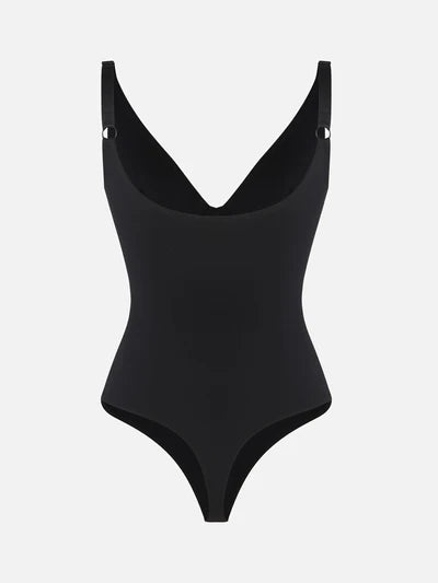 V-Neck Tummy Control Sculpt Bodysuit